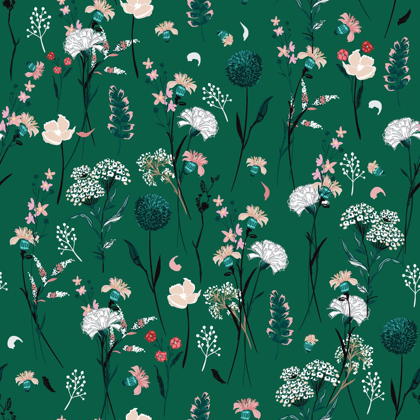Vintage Botanical Flowers Wallpaper – uniqstiq