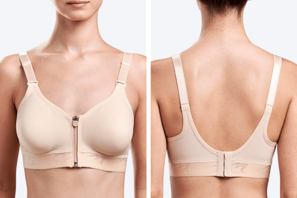 Post-Surgical Ultra Low Coverage Zip-Front Bra
