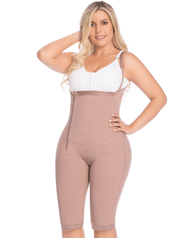 Delie Fajas Knee-Length Shapewear With Bra –