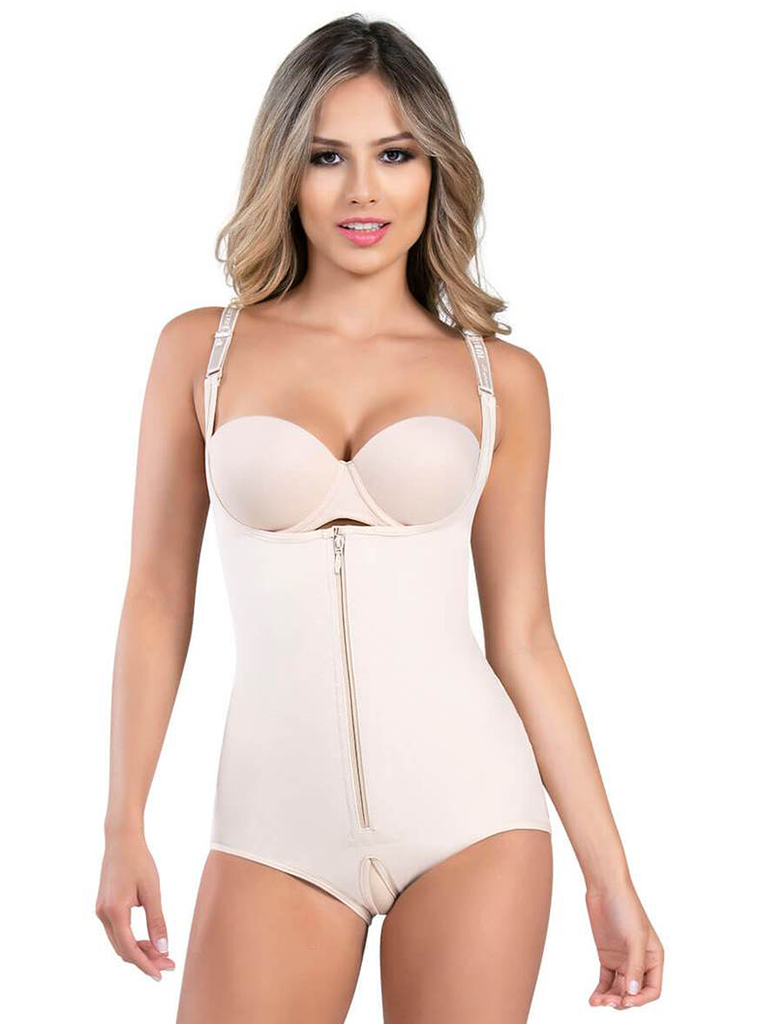 Final Sale Clearance Shaperlove Thermal Open Bust Thong Bodysuit