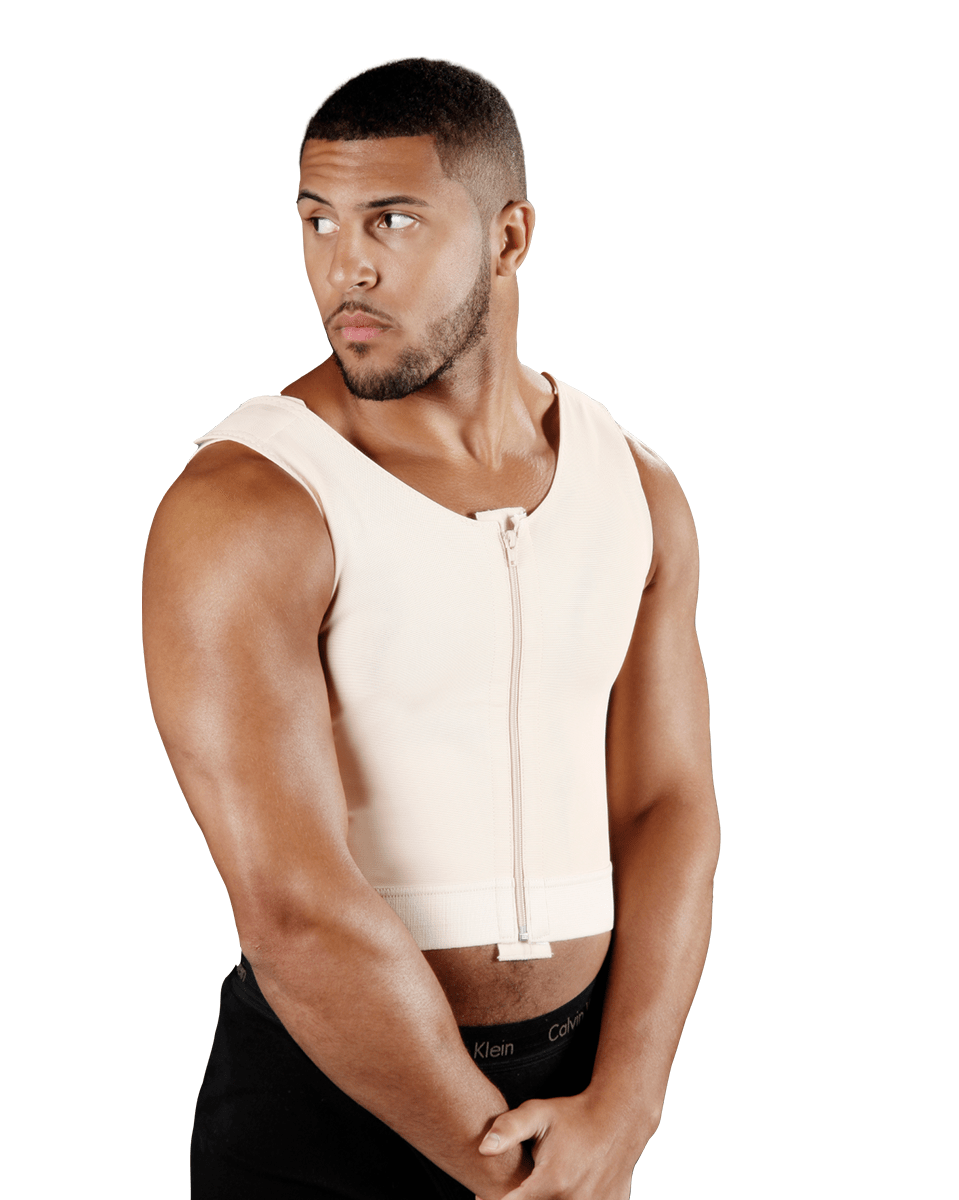 CAROMED Male Abdominoplasty Garment (with Zippers), CAROMED -  Kompressionsbekleidung