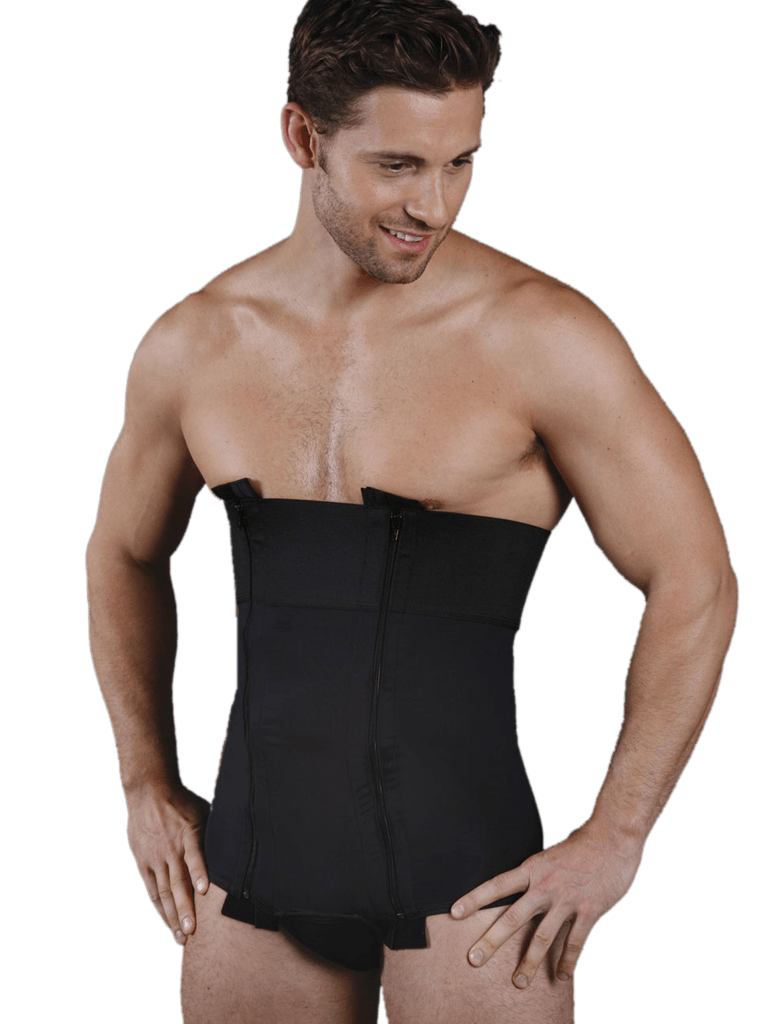  ASO-SLING Men Body Shaper Bodysuit Singlet Jumpsuit Underwear  Shapewear with Button Black : Sports & Outdoors