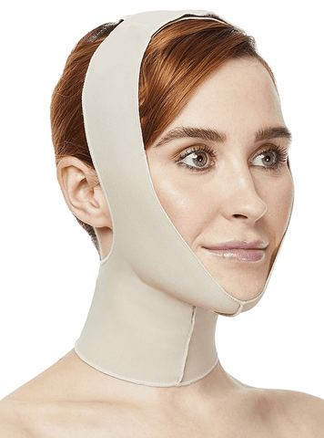 LIPOELASTIC FM Extra - Compression Face Garment (White, M)