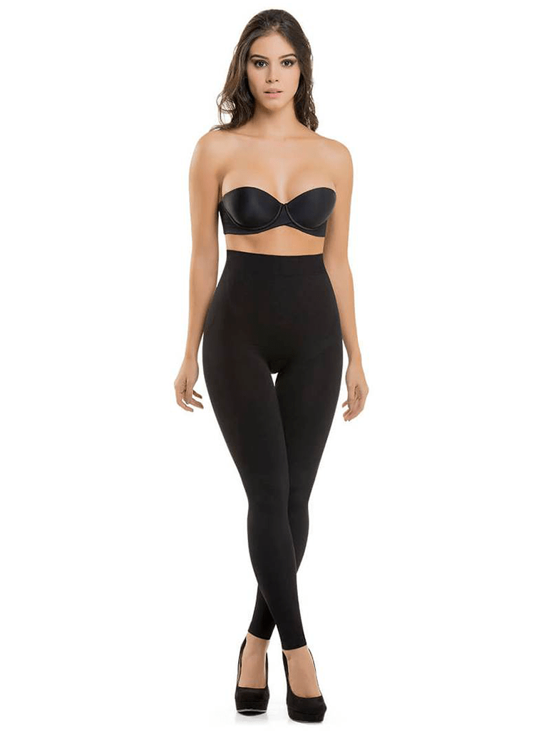 Butt Lifter Leggings with Internal High Rise Body Shaper Black