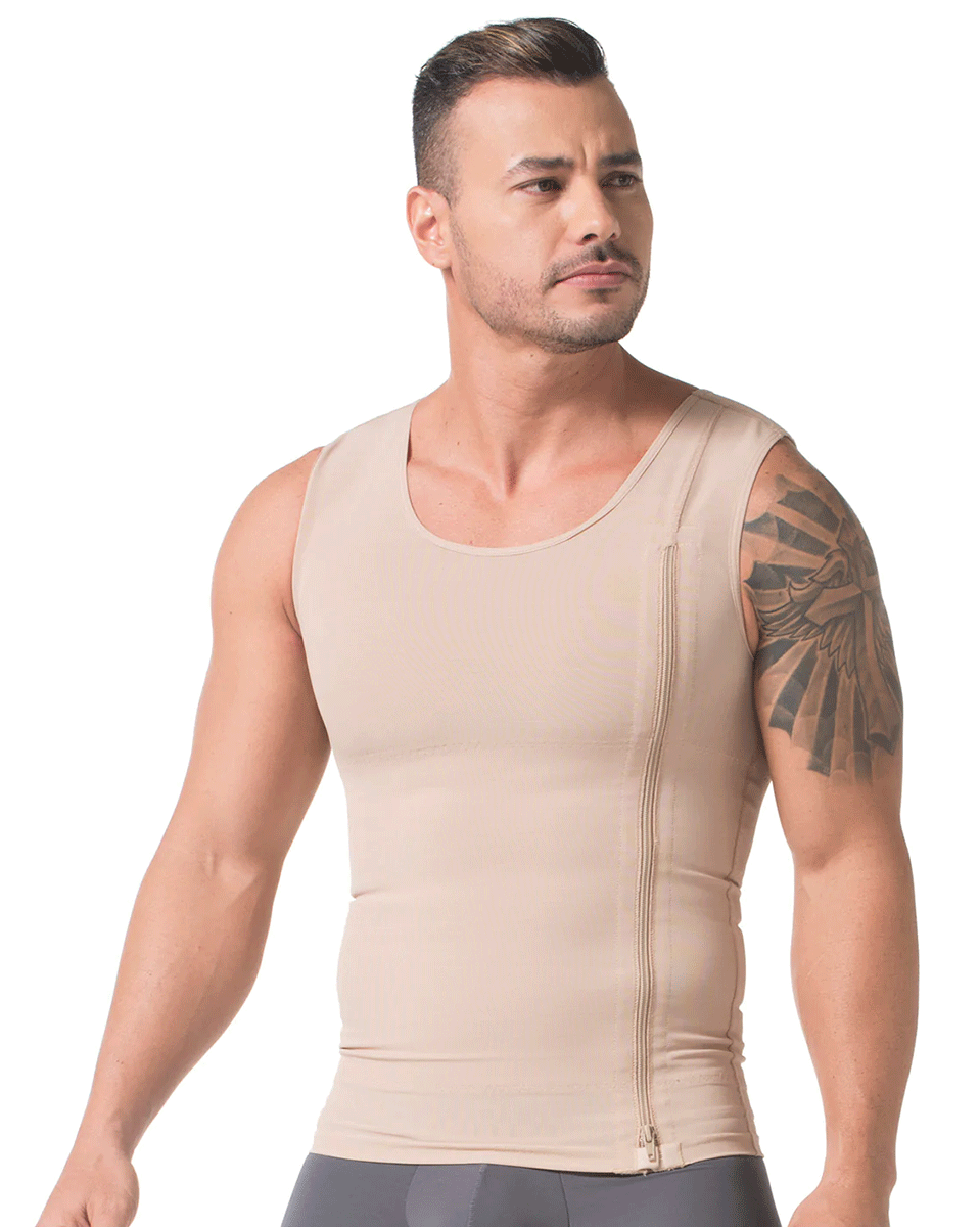 Ciudad Cuadrante zona Camiseta interior de compresión para hombre Diane & Geordi con soporte para  la espalda - ShapewearUSA.com