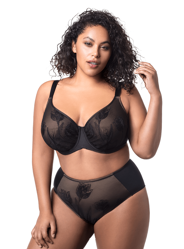 Final Sale Clearance Elila Embroidered Microfiber Underwire