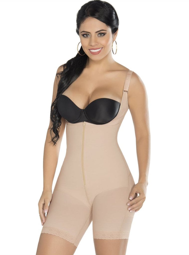 Equilibrium Firm Compression Girdle High Back Wide Strap Bodysuit