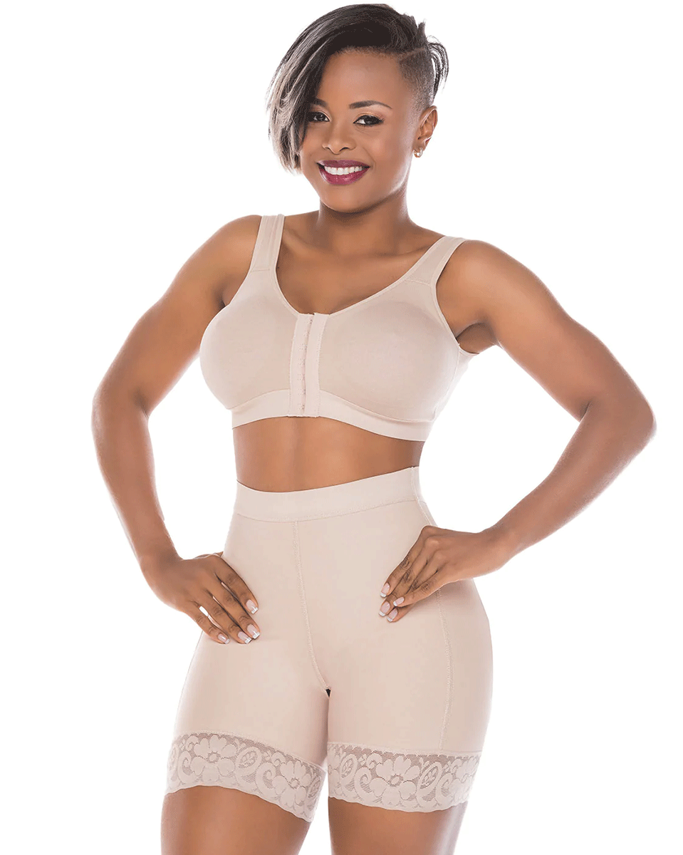 Fajas Salome High Waisted Compression Shaper Shorts for Women