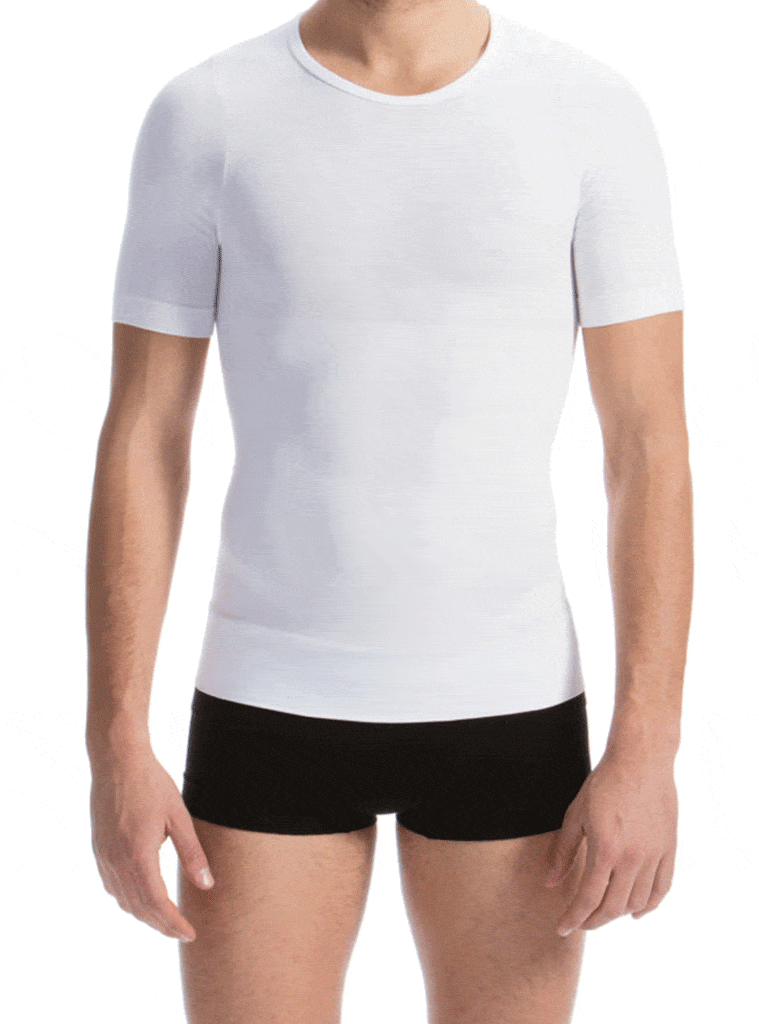 FarmaCell Men's Short Sleeve Tummy Control Body Shaping T-Shirt ...