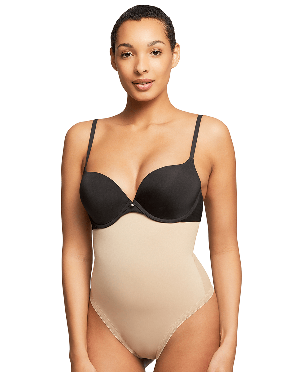 HookedUp Shapewear Tummy Tamer Cincher in Nude Small (631390) for