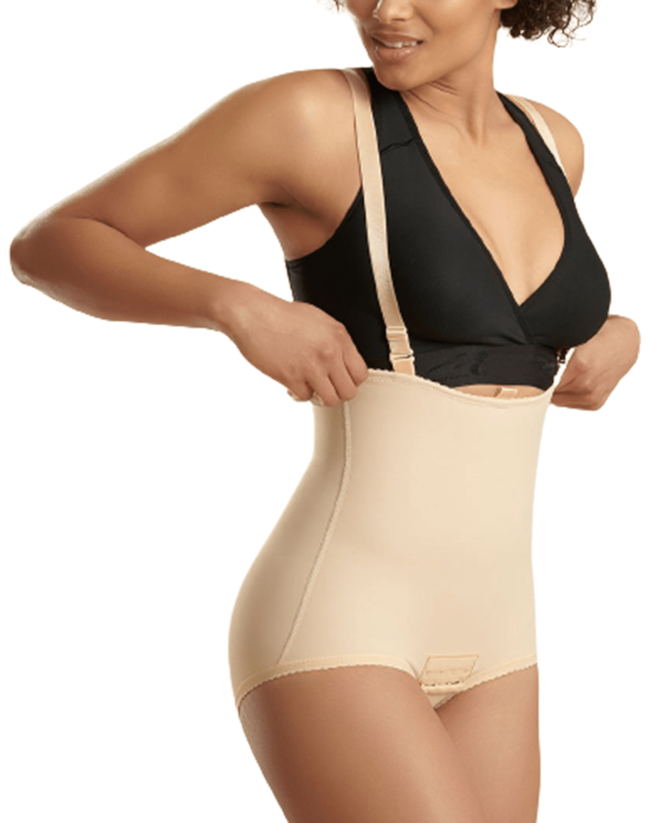 Women's Compression Girdle with Reinforced Panels - Bikini Length