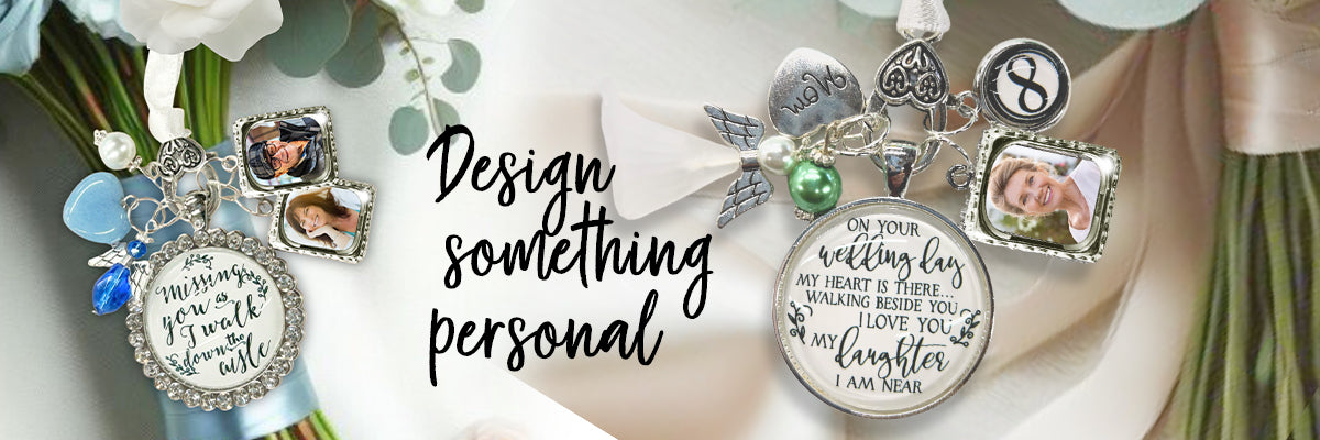 Wedding Memorial Build a Bouquet Charm Gifts For Bride Gutsy Goodness Personalization