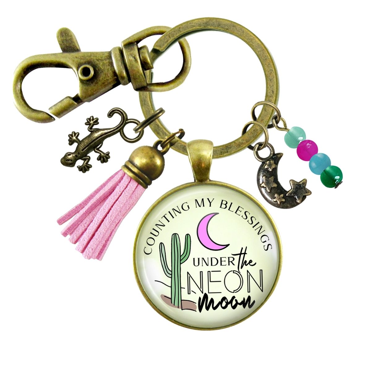 Personalised Be Silly Honest Kind Inspirational Keychain