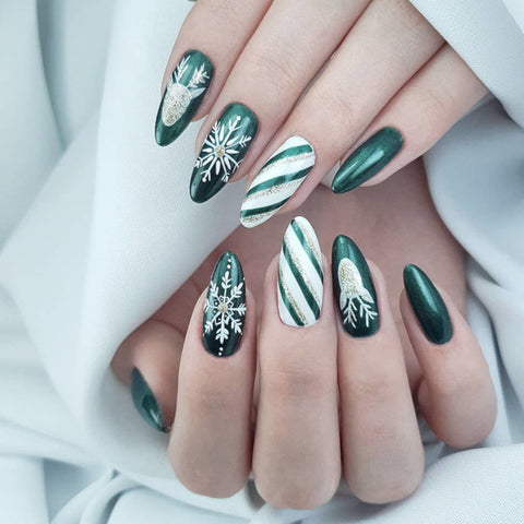 Unveiling the Best 25 Creative Christmas Nails of 2024 | by dreamland tales  | Medium