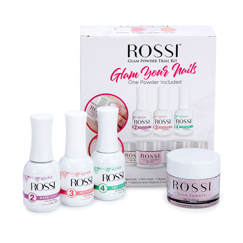 Rossi Nails Glam Powder Trial Kit