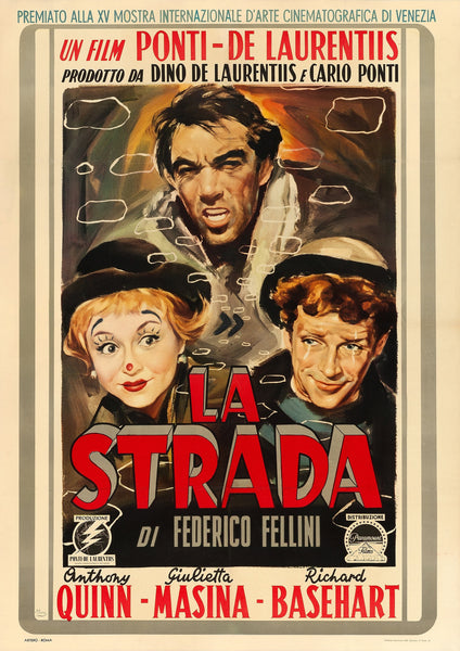 Set of 3 - A2 - Vittorio De Sica/Federico Fellini - Italian Film Posters - A3 - Paper Laminated