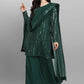 Designer Green Indian Sangeet Wedding Palazzo Suit SFNPV18404 - Siya Fashions