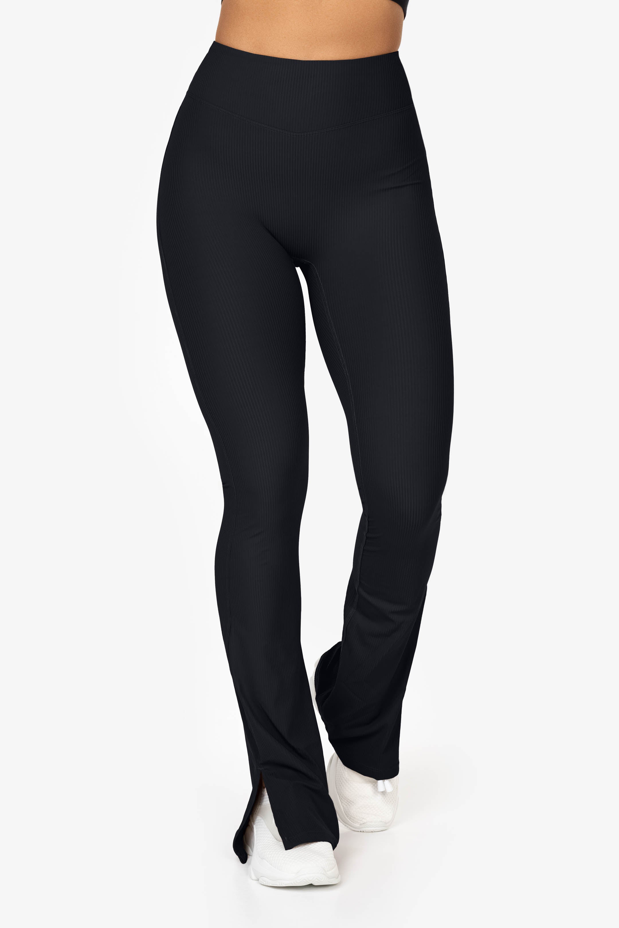 Leggings cu flared texturat - Pantaloni de Yoga Moderne