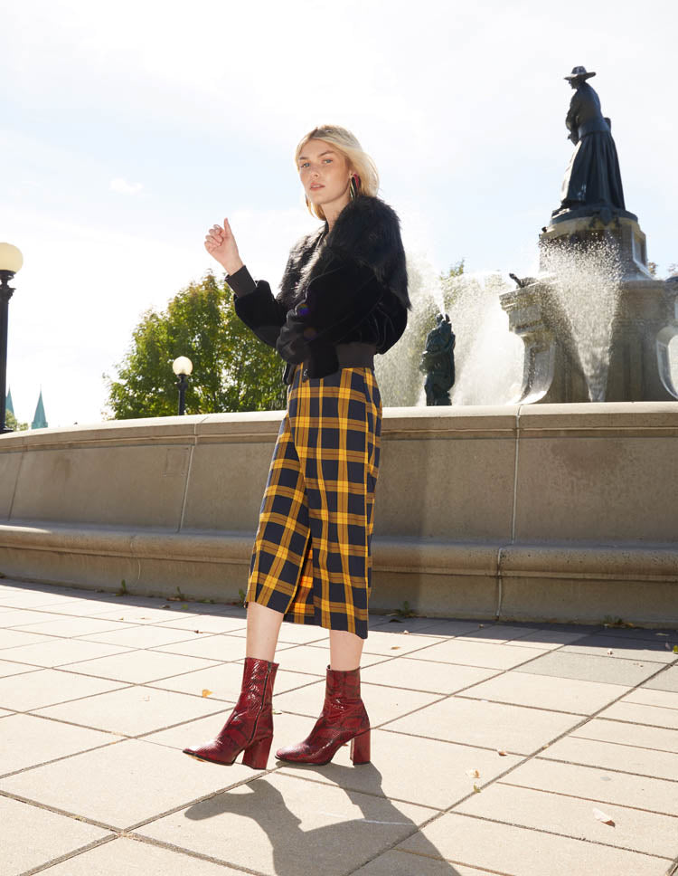 red snake ankle boots