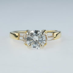 yellow gold engagement ring