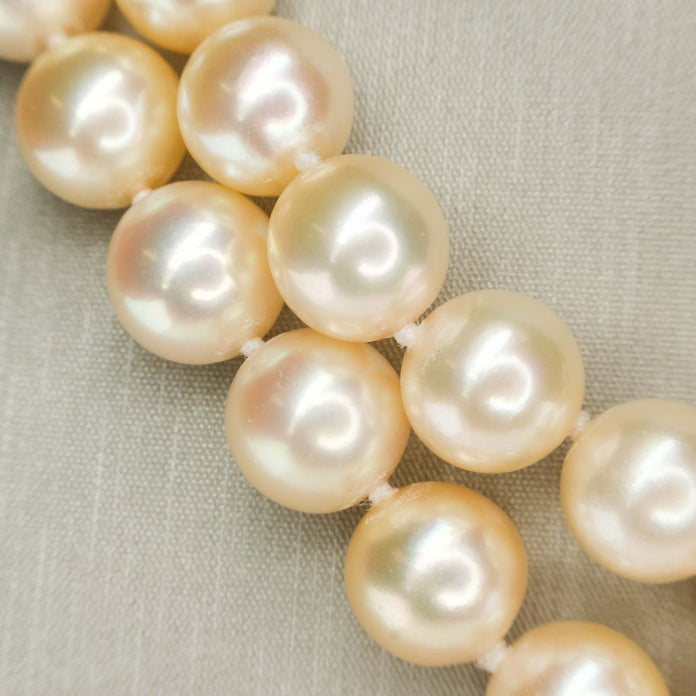 Large South Sea Pearl Strand with Diamond Clasp