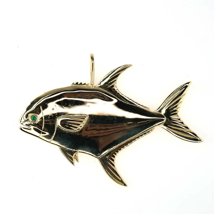 Tuna Fish Pendant Gold | 14K Fish Pendant 