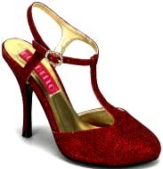 red flapper shoes