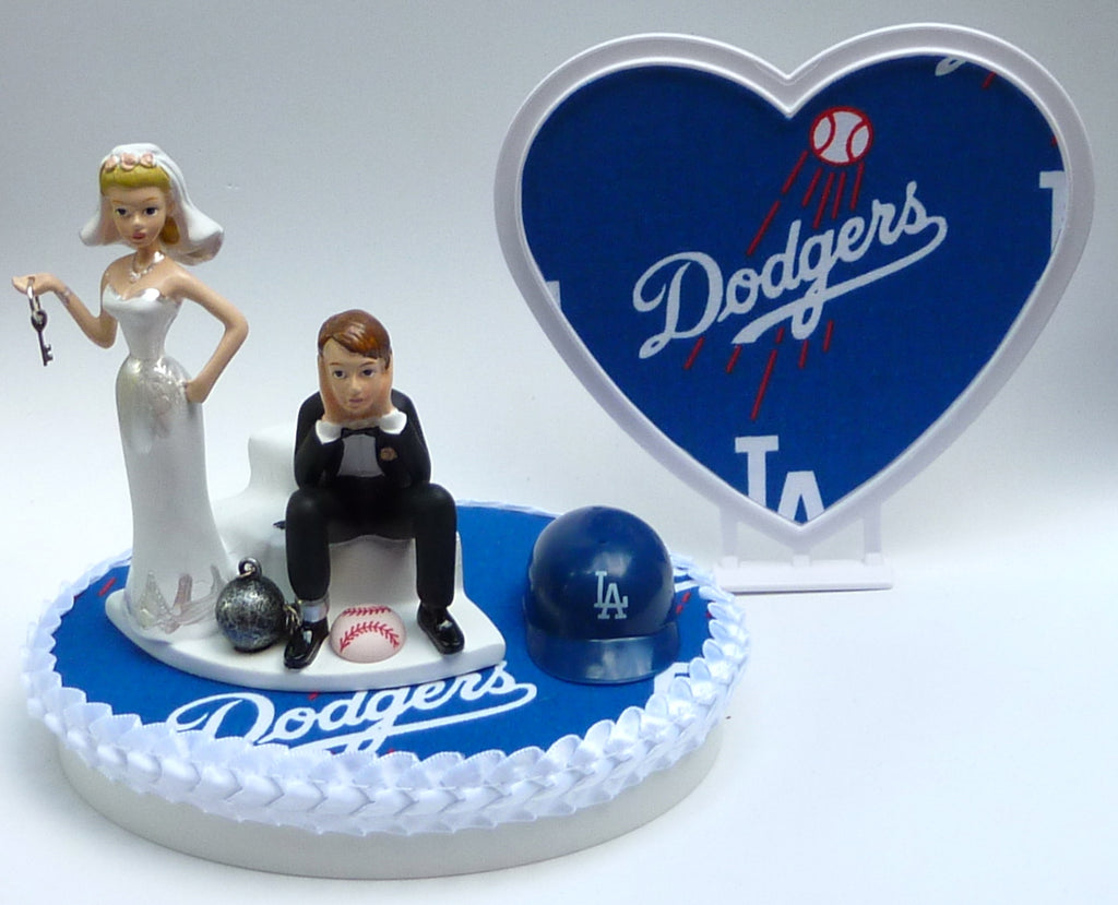  Wedding  Cake  Topper  Los  Angeles  Dodgers Baseball Themed 