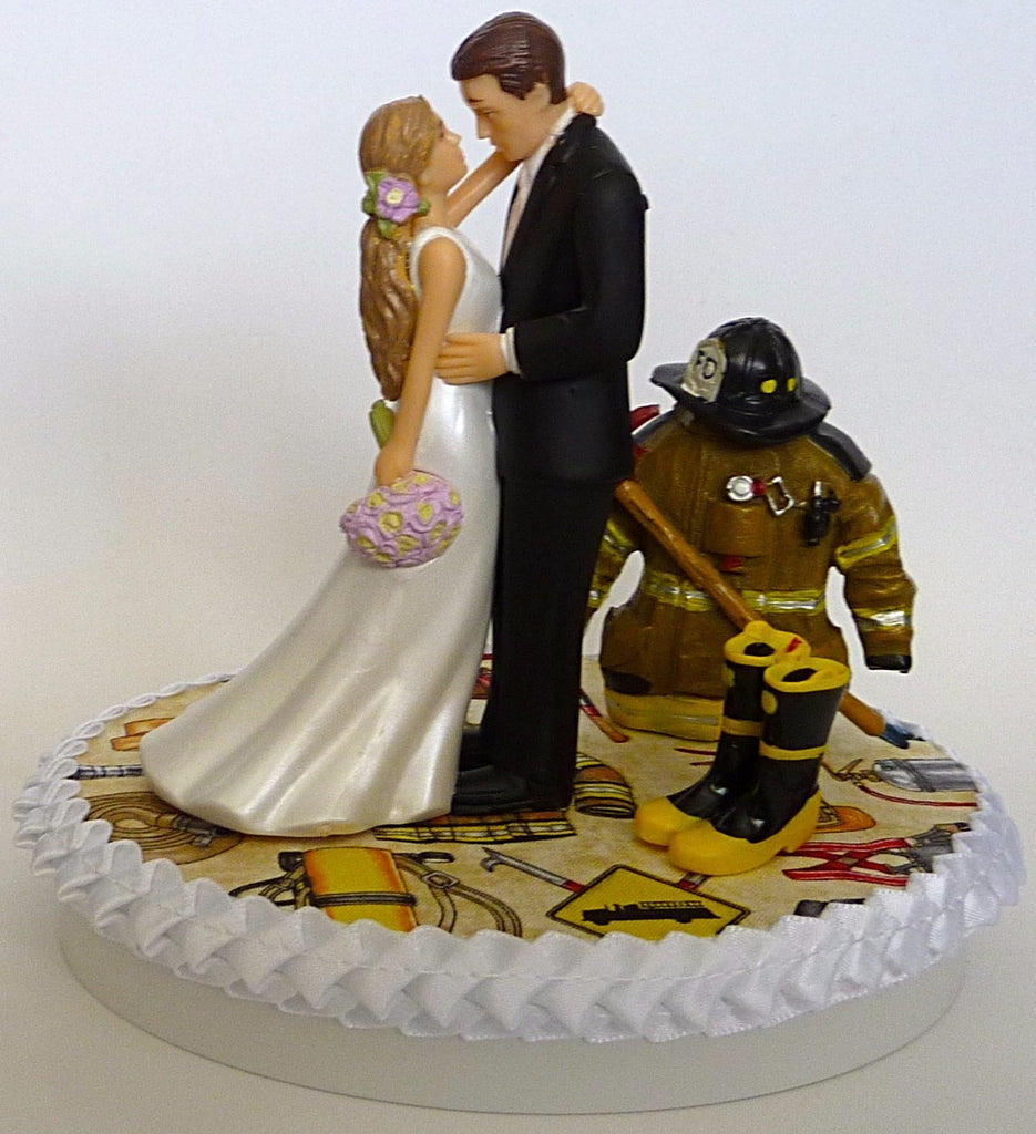  Wedding  Cake  Topper  Fire Department Firefighter  Fireman  