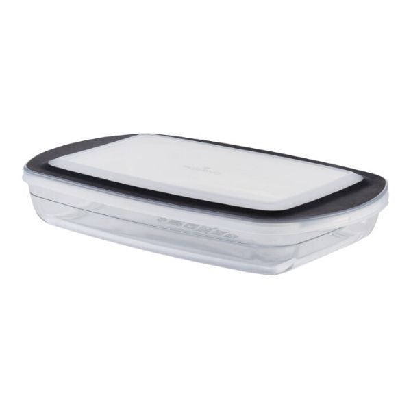 3.8 Qt Glass Oblong Baking Dish With Lid – Paderno
