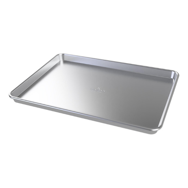 Baking Tray Set of 1, Stainless Steel Oven Tray– Large Cookie Sheet Pan for  Baking Cooking Serving - 40 x 30 x 2.5 cm, Healthy & Non Toxic, Easy Clean