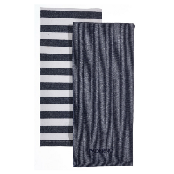 KitchenWears 2pk Solid Kitchen Towel - Navy