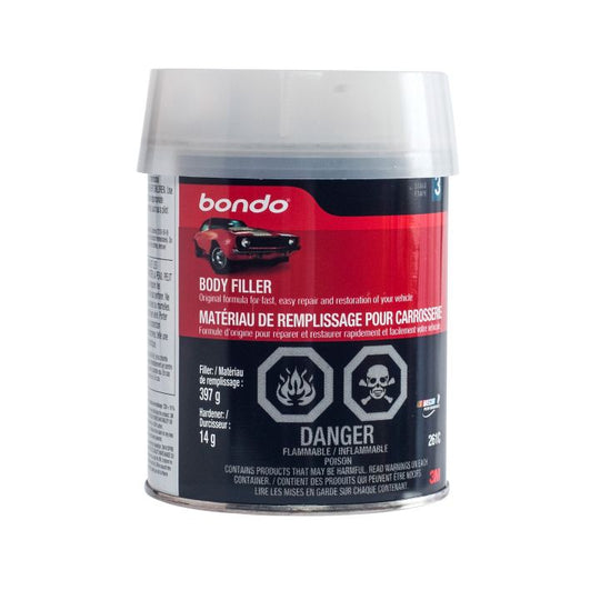  Bondo Body Filler, Original Formula for Fast, Easy