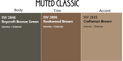 Muted Craftsman Exterior Colors