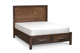 Plank Bed with Footboard Storage