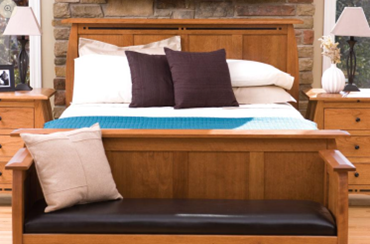 bed with footboard bench