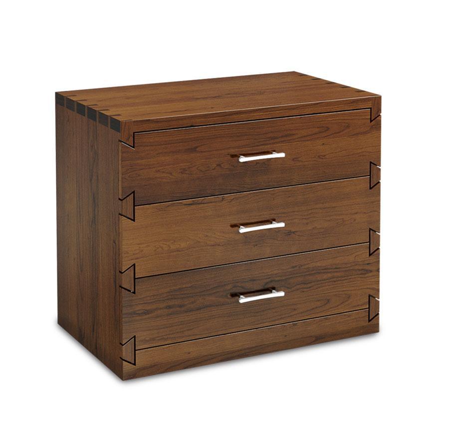 Simply Amish Dovetail 3Drawer Nightstand Extra Wide in your choice of