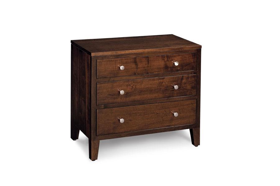 Simply Amish Parkdale 3Drawer Nightstand Extra Wide in your choice of