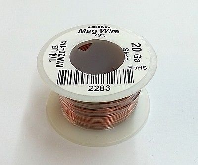 20 Gauge Insulated Magnet Wire, 1/2 Pound Roll (157' Approx