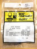 ECG56015, 200V @ 25A Silicon 4 Mode TRIAC ~ TO-220 (NTE56015)