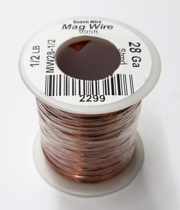 30 Gauge Insulated Magnet Wire, 1/4 Pound Roll (785' Approx