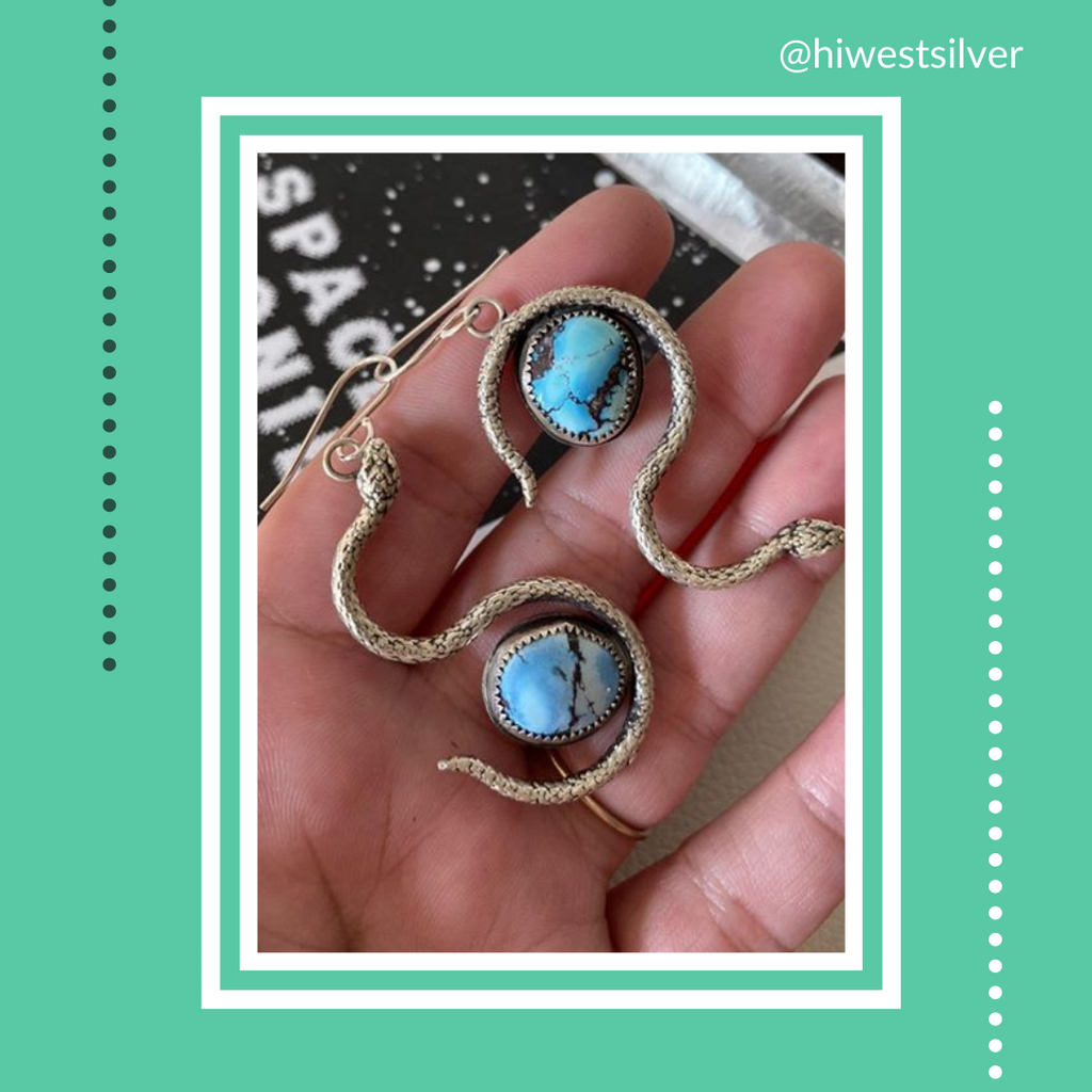 Golden Hill Turquoise by by Jewelry Artist @hiwestsilver on Instagram
