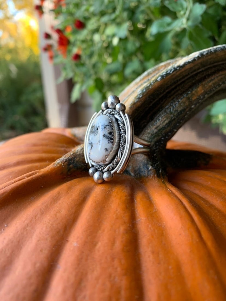 White Buffalo Ring by Clare McGreal of @theirishsilversmith on Instagram