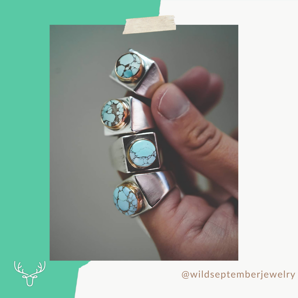 Sand Hill Turquoise Jewelry by @wildseptemberjewelry