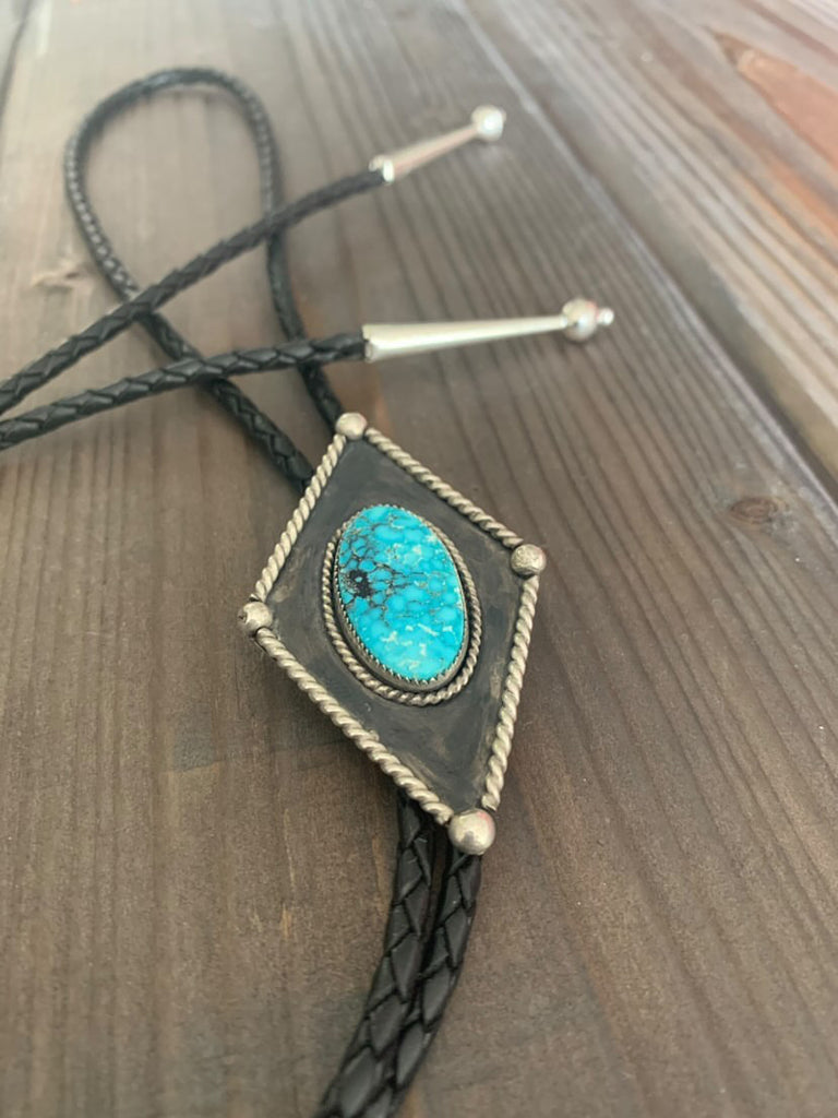 Turquoise Bolo Tie by Clare McGreal of @theirishsilversmith on Instagram