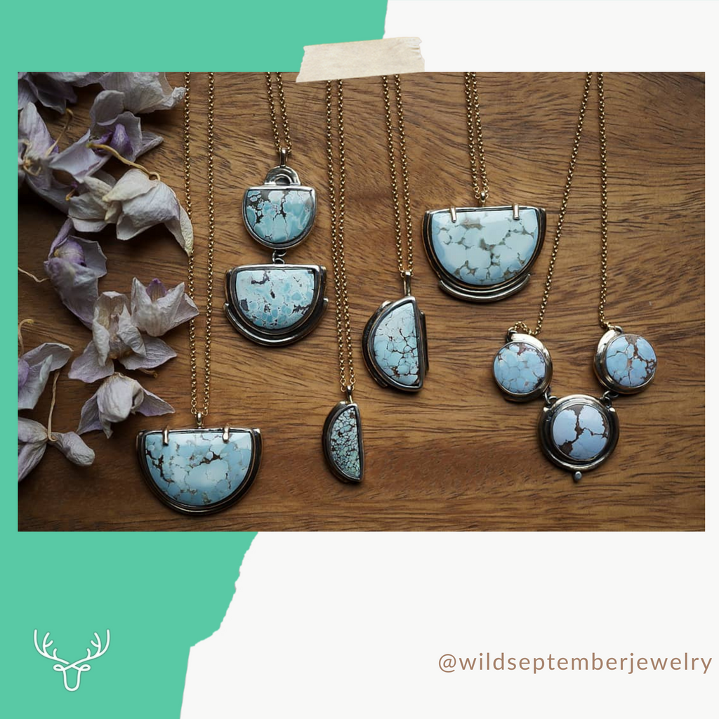 Sand Hill Turquoise Jewelry by @wildseptemberjewelry