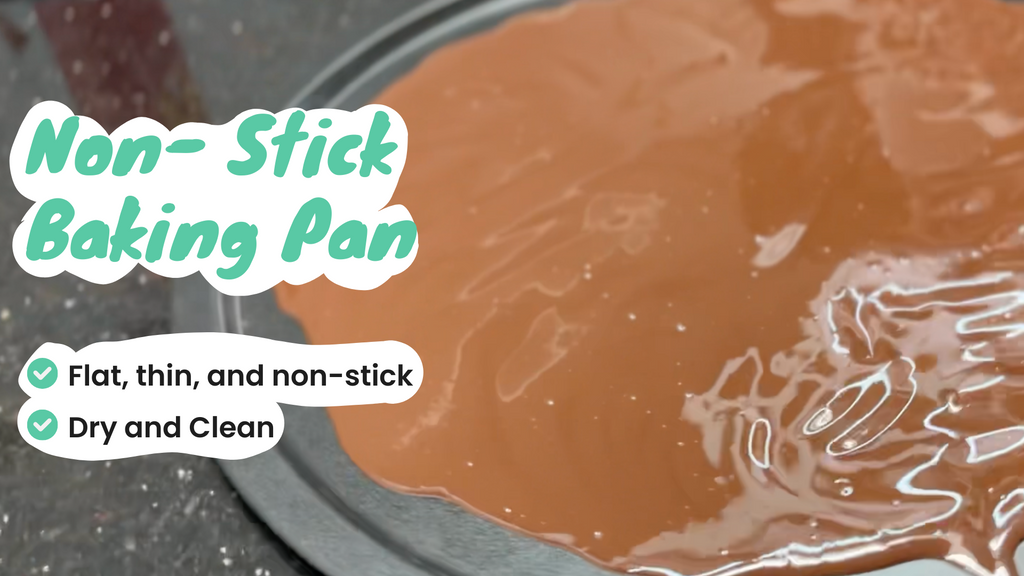 Use non-stick baking pan for backing