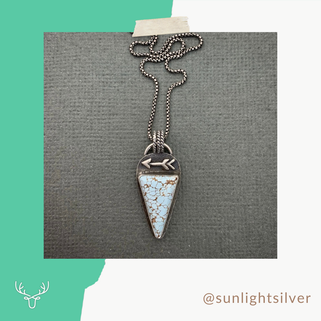Sand Hill Turquoise Necklace by @sunlightsilver