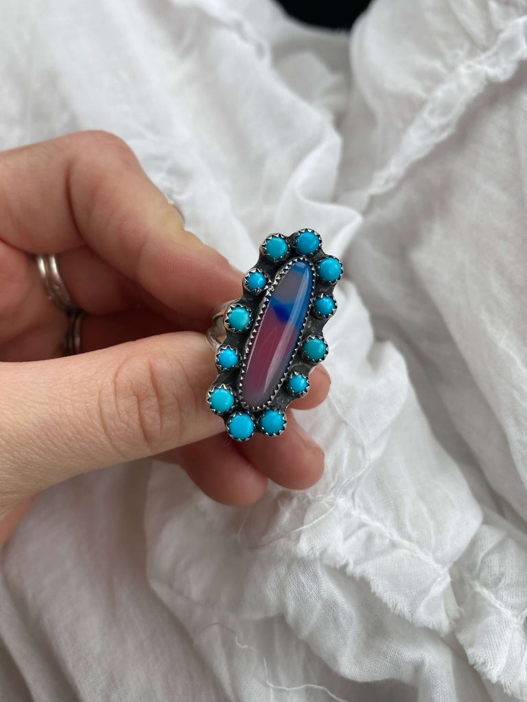 Turquoise Ring by @gappedtoothsilver on Instagram