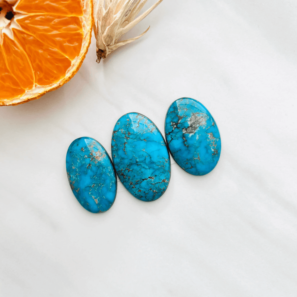 Morenci turquoise cabochons